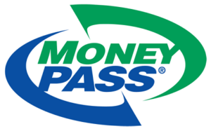 Blue and Green moneypass logo